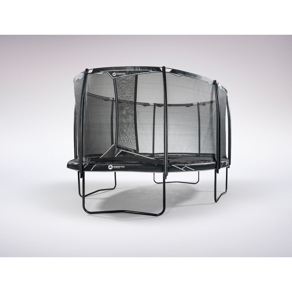North Explorer Trampoline Black 500 Ovaal + Safety Net Belomax
