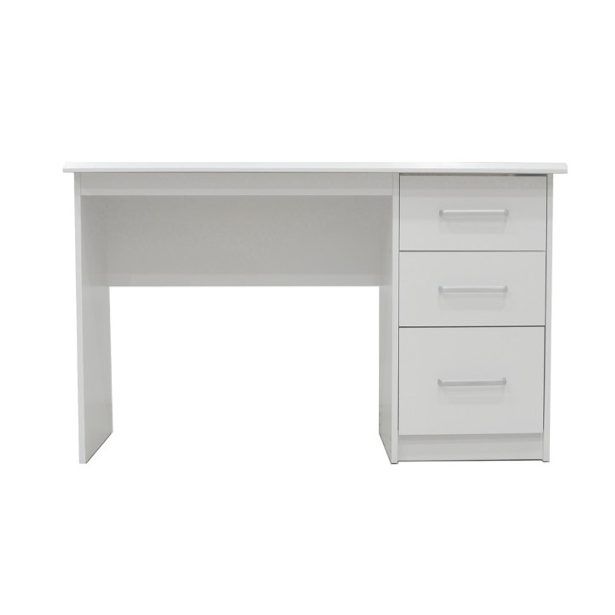 Interiax Bureau Jaxx - Wit, 3 Schuiven, MDF