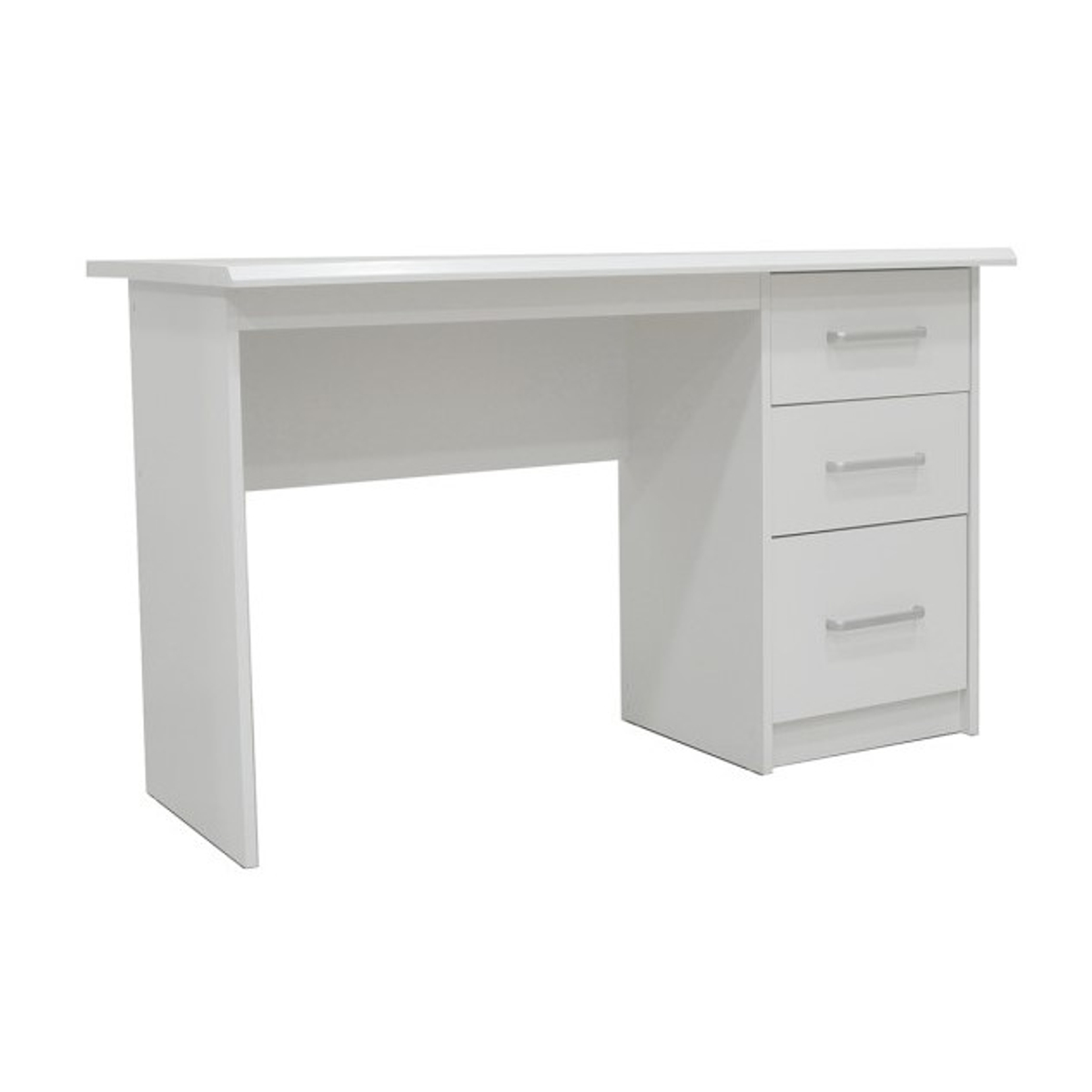 Interiax Bureau Jaxx - Wit, 3 Schuiven, MDF