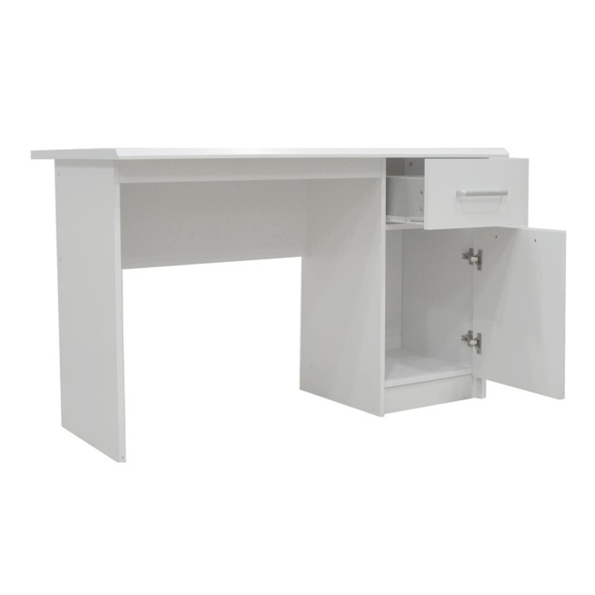 Interiax Bureau Jaxx - Wit, 1 Schuif 1 Deur, MDF