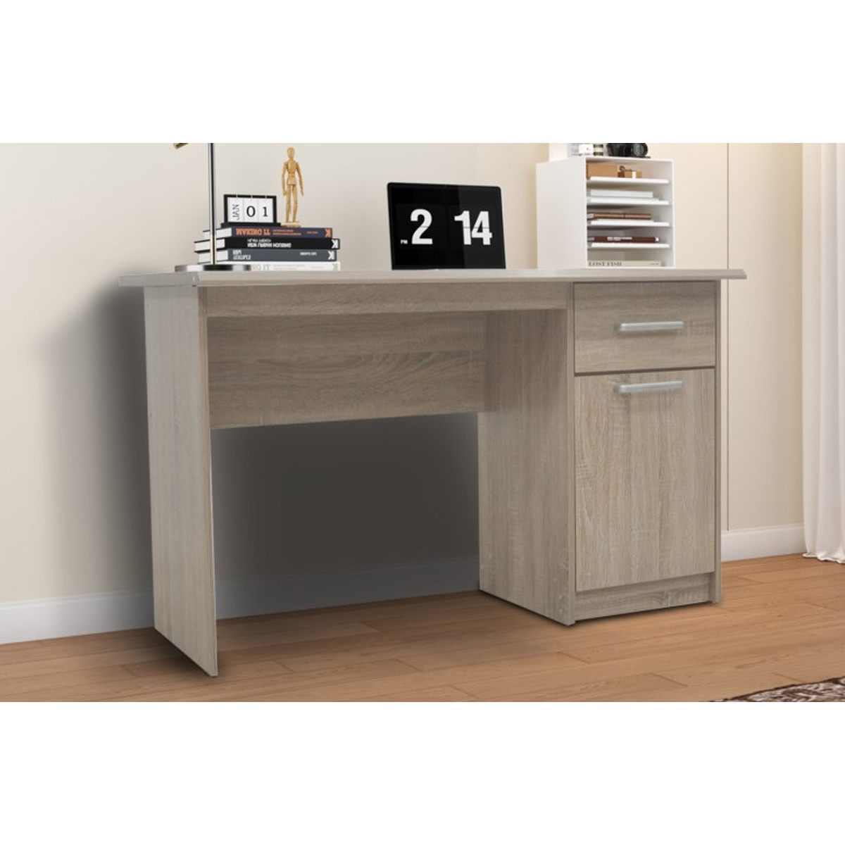 Interiax Bureau Jaxx - Sonoma, 1 Schuif 1 Deur, MDF