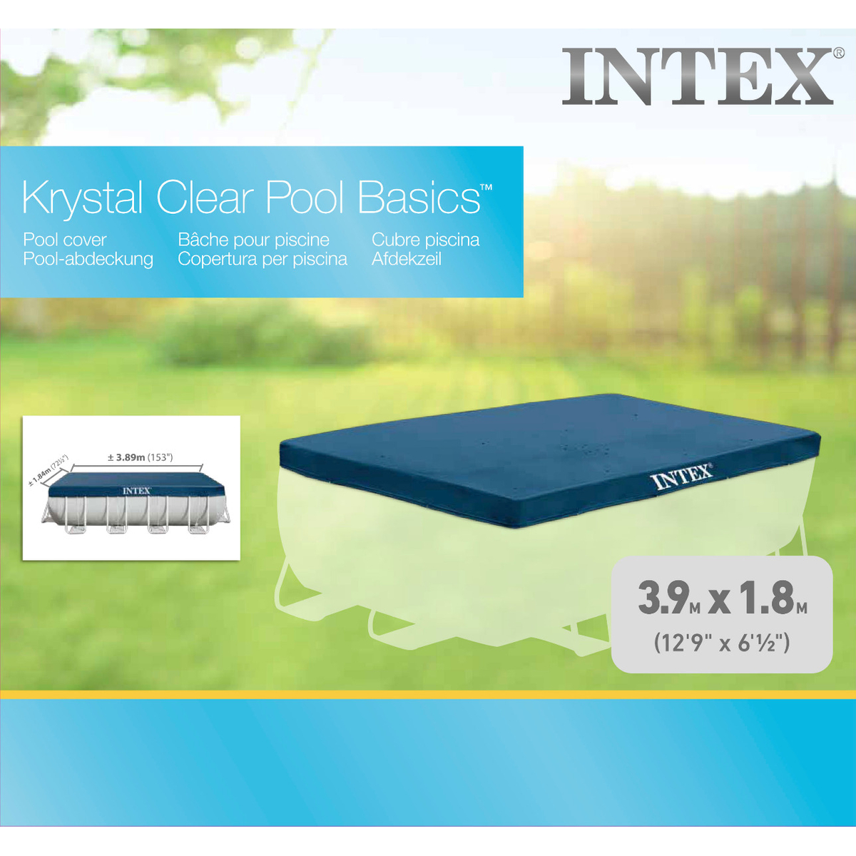 Intex Frame Pool Cover 400 x 200 cm (28037)