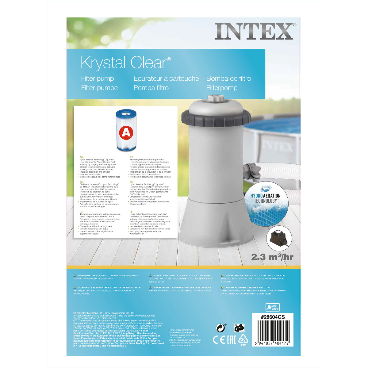 Intex Filterpomp 12V / 2271 liter (28604)