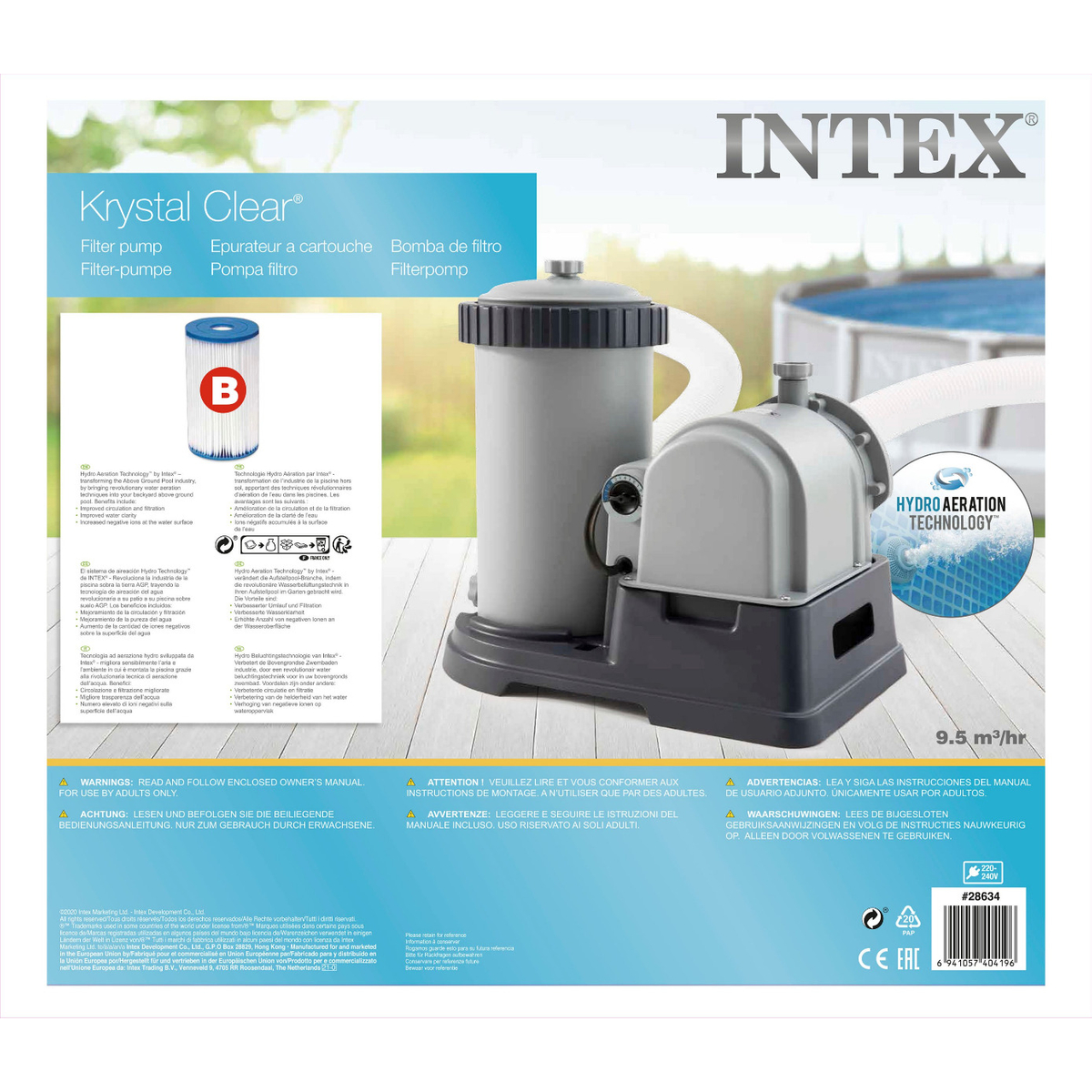 Intex Filterpomp 220-240 V / 9.463 liter (28634)