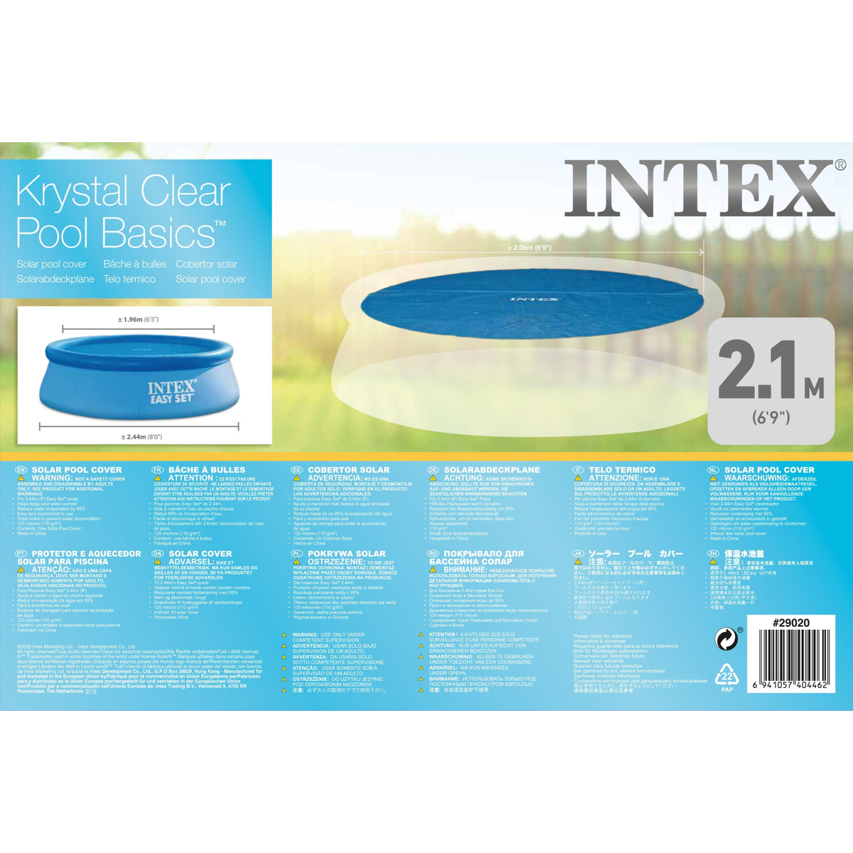 Intex Solar Cover Ã˜244 cm (29020) 