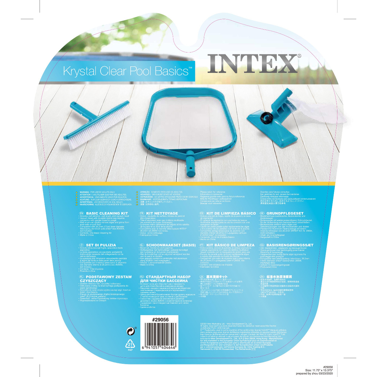 Intex 29056 Kit de nettoyage pour piscine