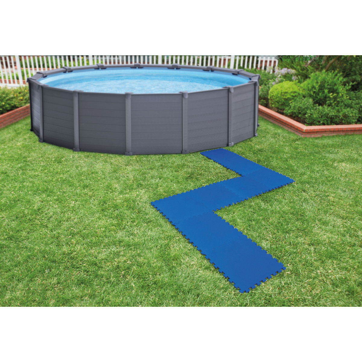 Intex Vloertegels Blauw 8 Stuks (50x50x1cm)