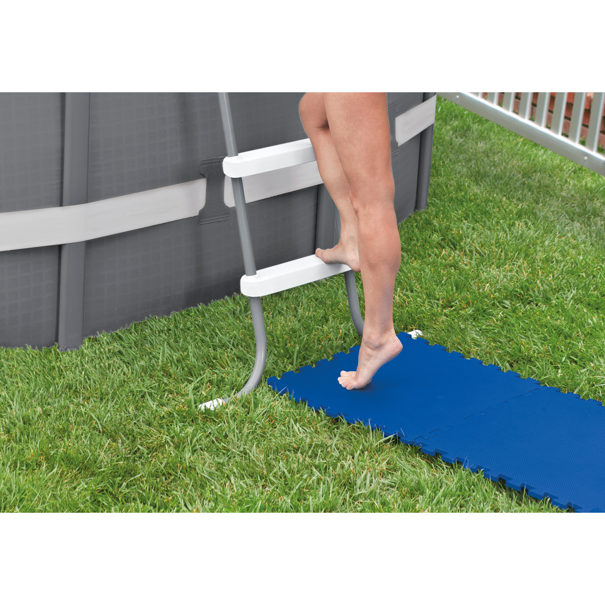 Intex Vloertegels Blauw 8 Stuks (50x50x1cm)