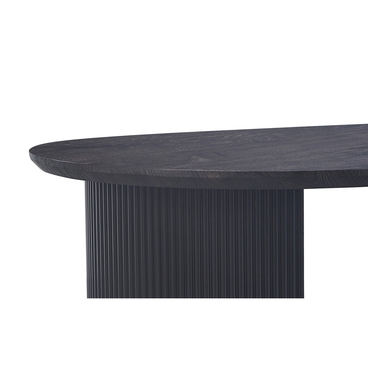 Interiax Salontafel 'Rayan' 120 cm Ovaal Decor Donkerbruin