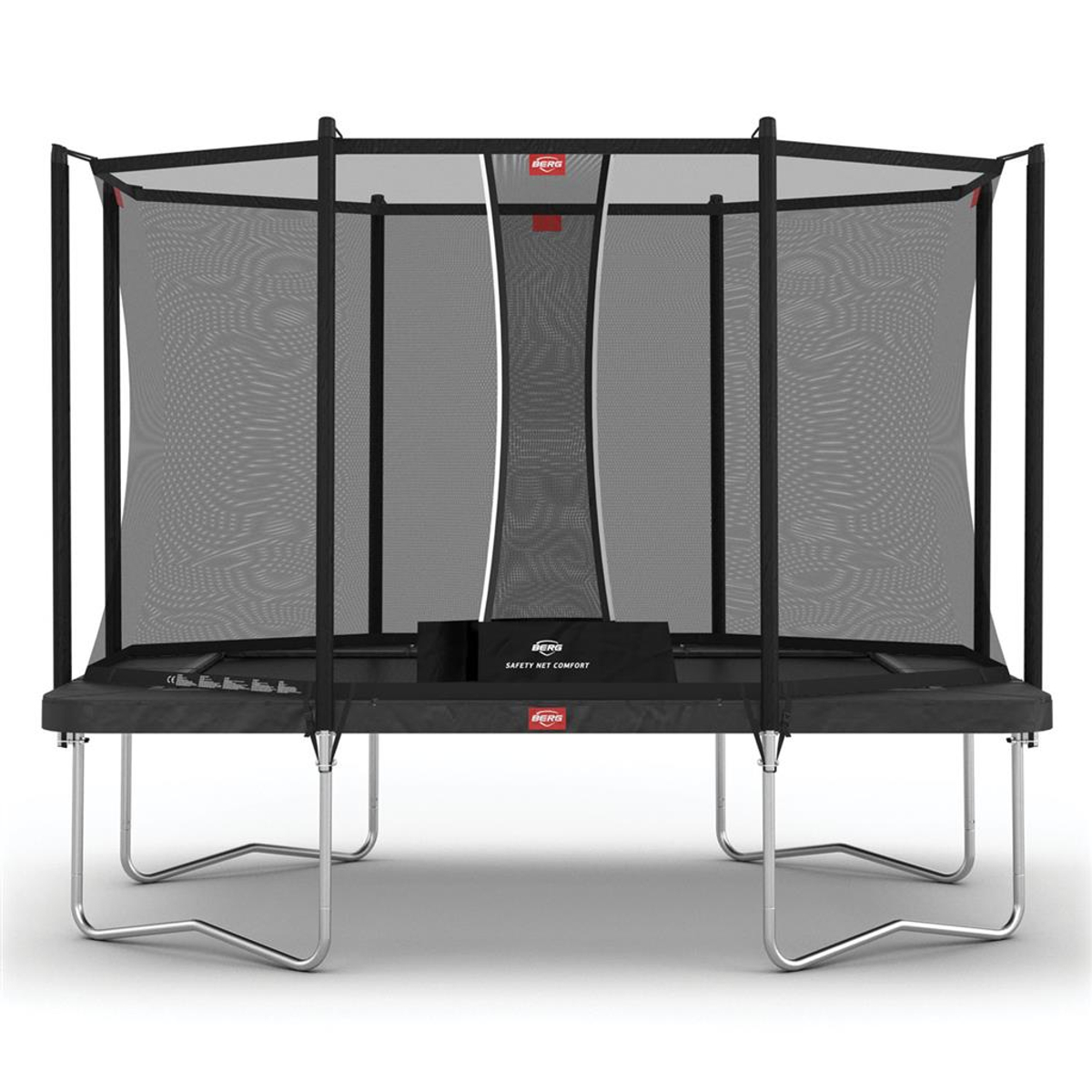 Berg Ultim Favorit Regular Trampoline 330 Grijs + Safey Net Comfort