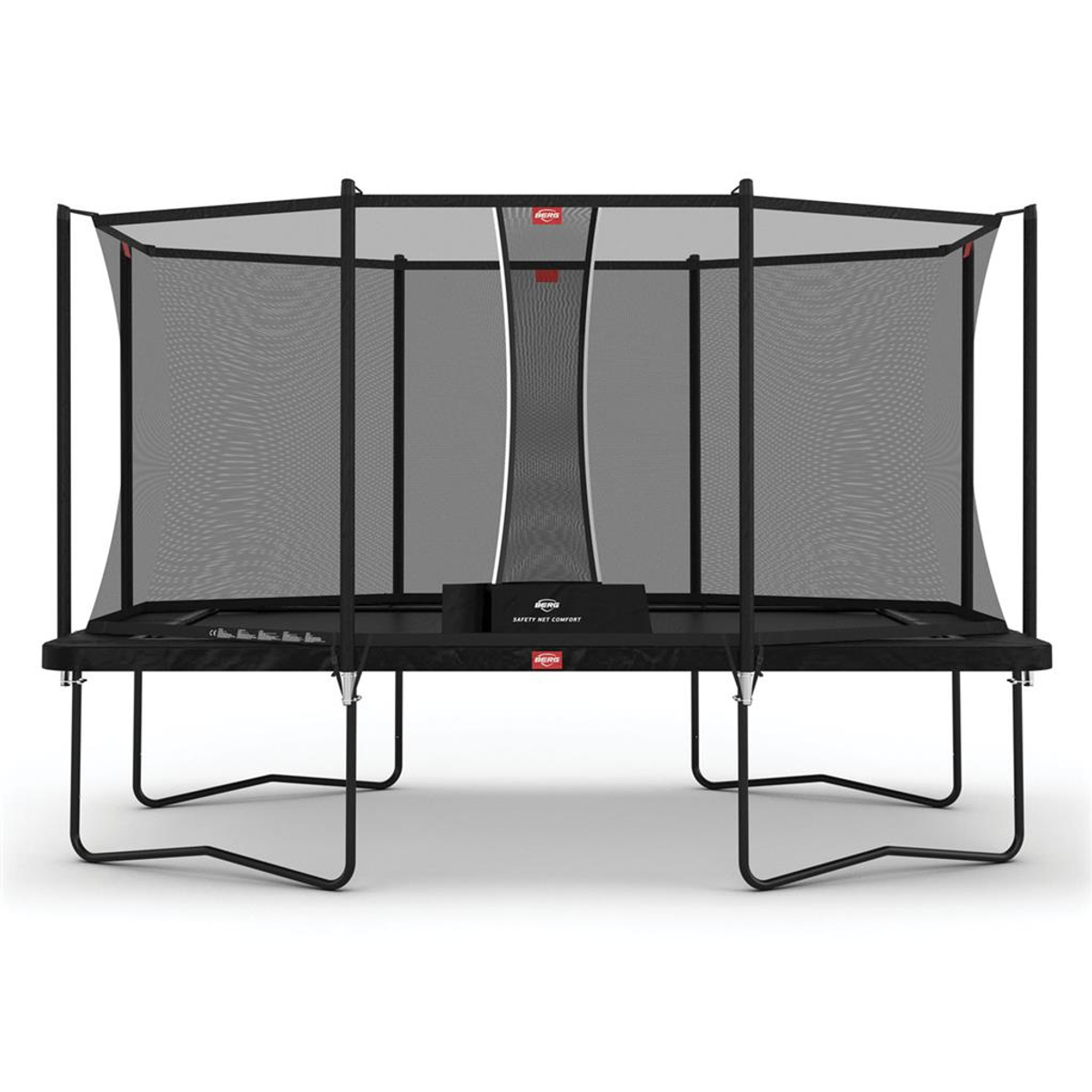 Berg Ultim Favorit Regular Trampoline 410 Zwart + Safety Net Comfort