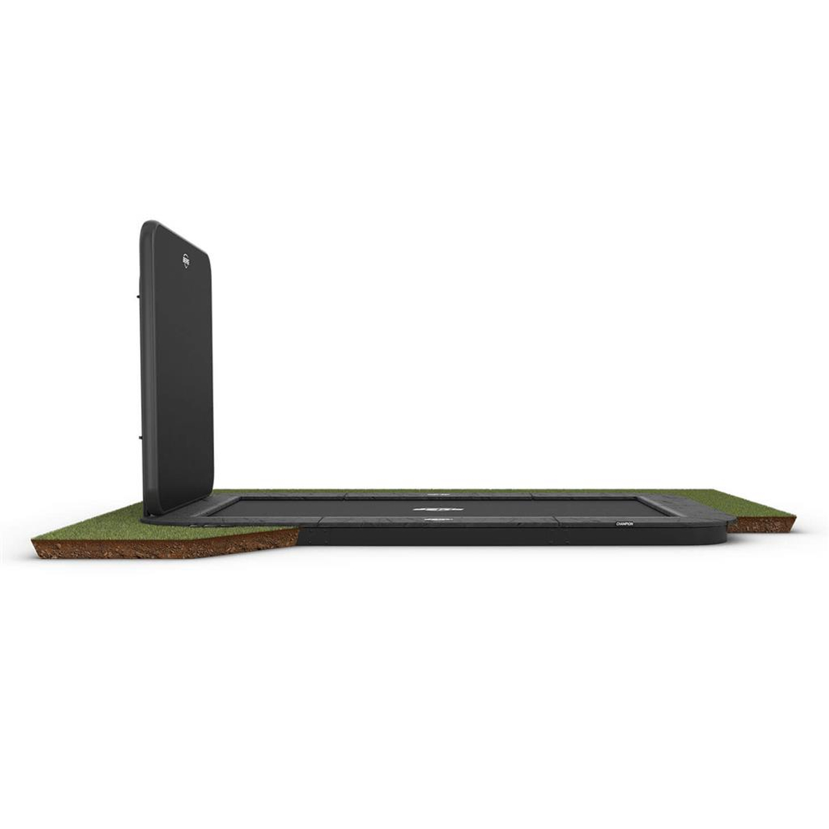 Berg Ultim Champion FlatGround Trampoline 500 Grey  + AeroWall BLK&GRY