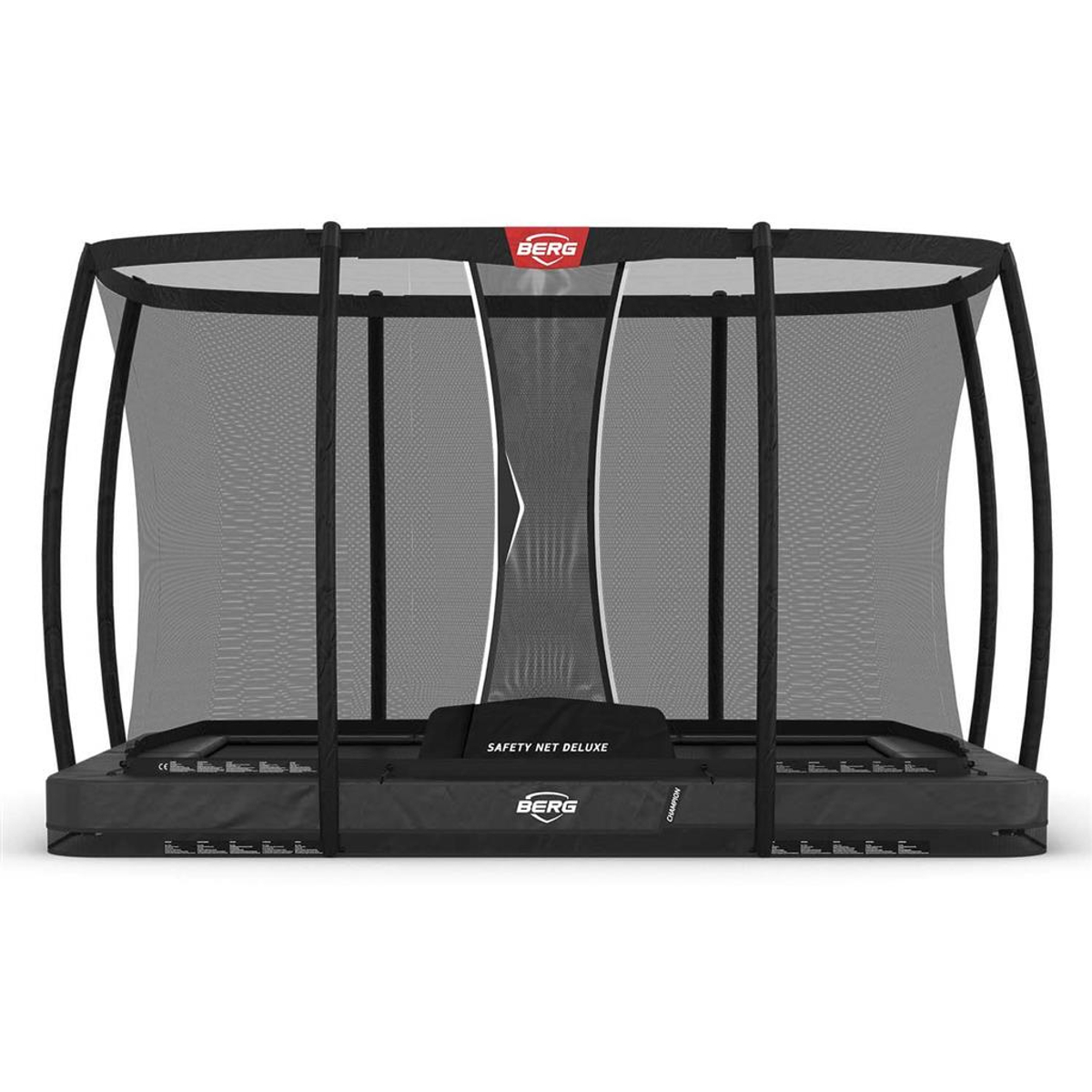 Berg Ultim Champion Inground Trampoline 330 Grijs + Safety Net Deluxe