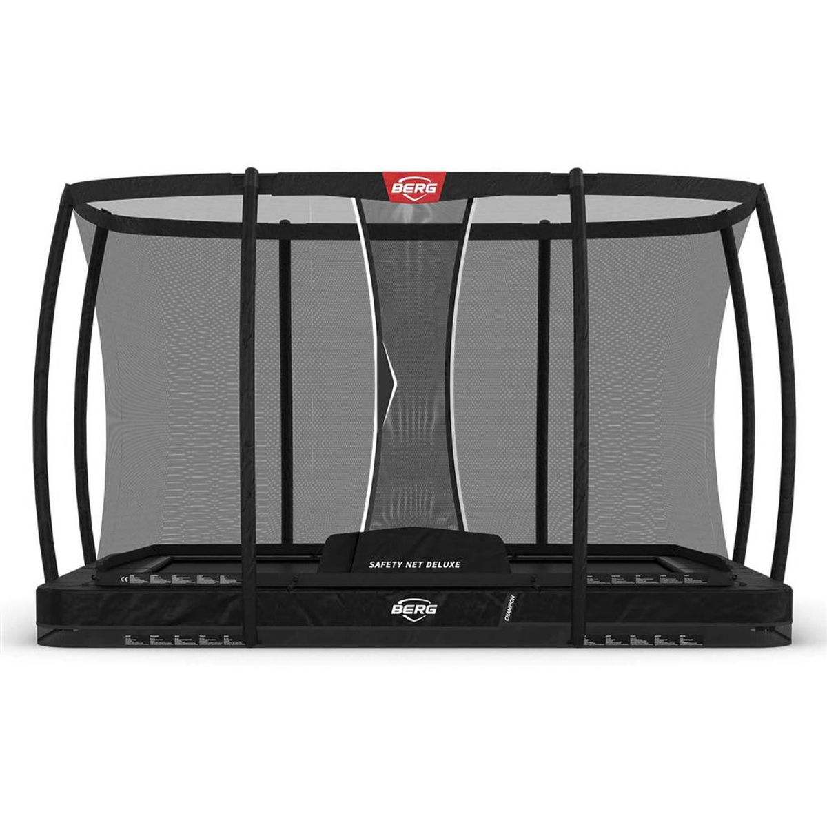 Berg Ultim Champion Inground Trampoline 330 Black + Safety Net Deluxe