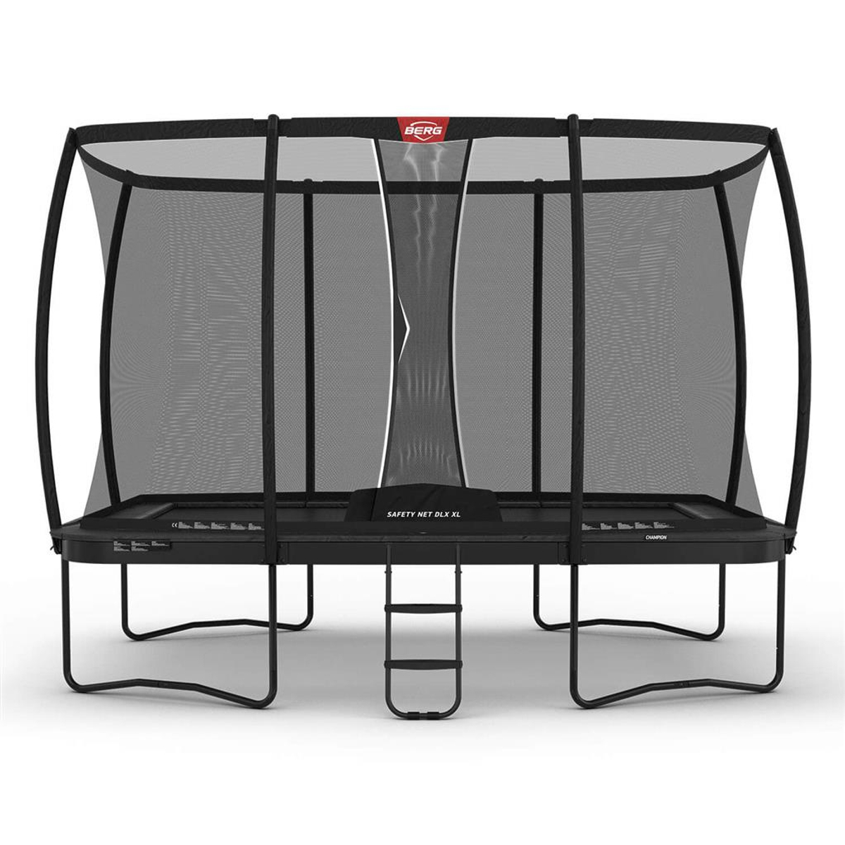 Berg Ultim Champion Regular Trampoline 410 Grijs + Safety Net Deluxe XL