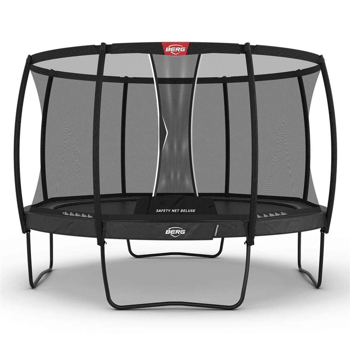 Berg Champion Regular Trampoline 380 Grey + Safety Net Deluxe