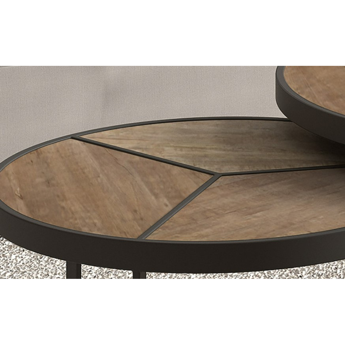 Interiax Salontafel 'Gust' Mangolia 2-delig