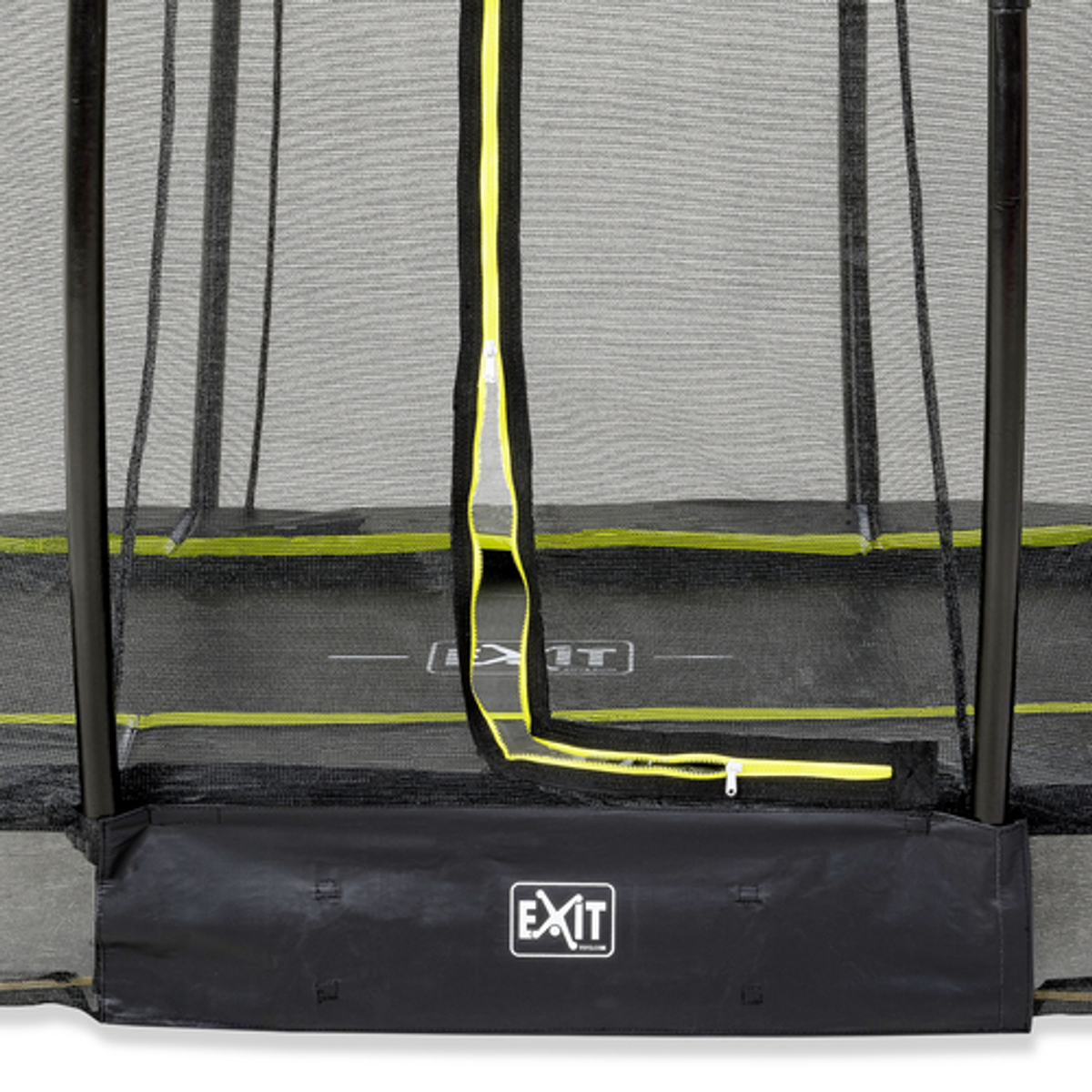 EXIT Silhouette inground trampoline 244x366cm met veiligheidsnet - zwart