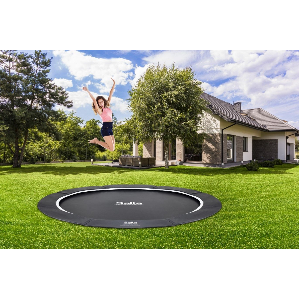 Salta Royal Baseground 396 cm Zwart Trampoline
