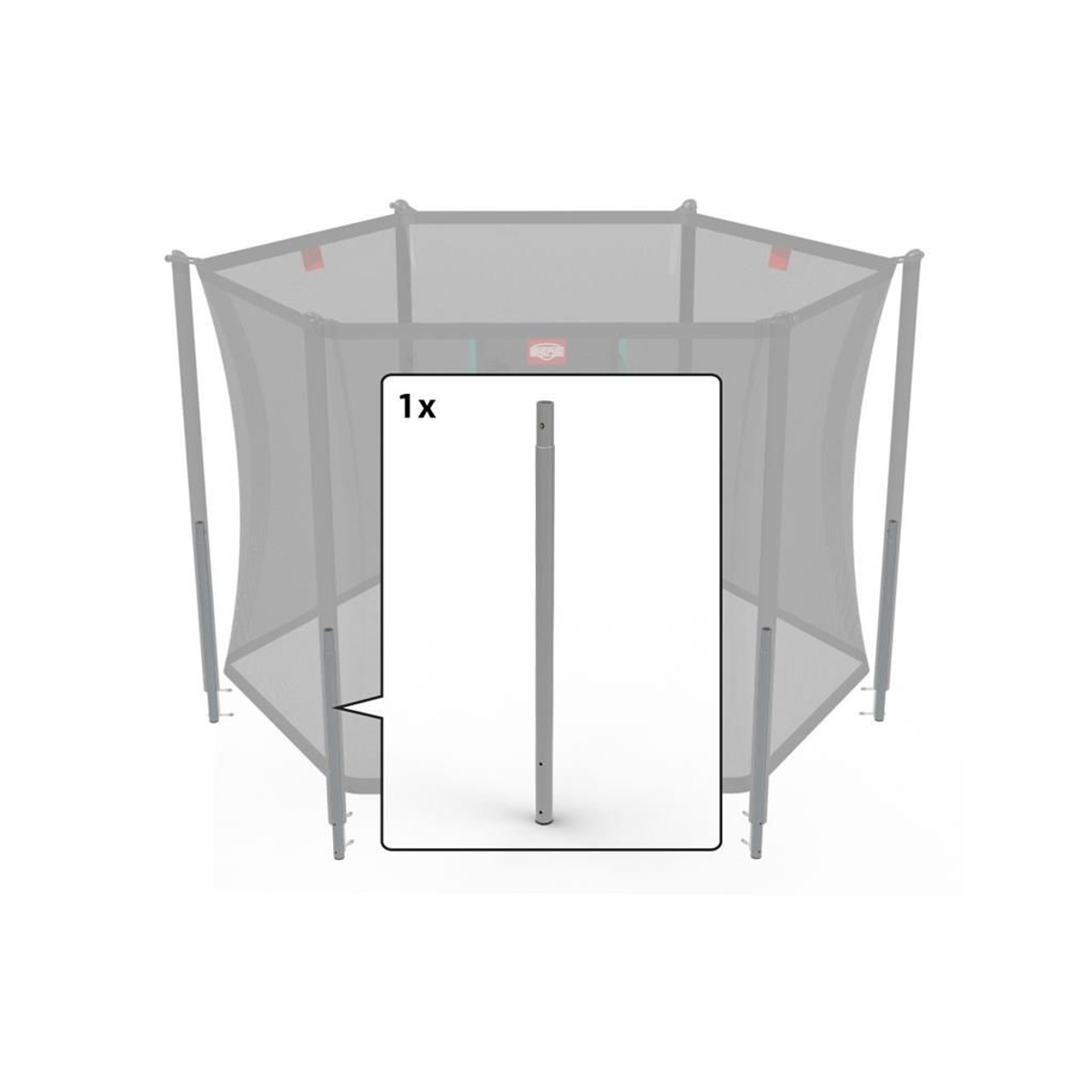 Berg Safety Comfort - Lower tube 180 & 240 + springbracket