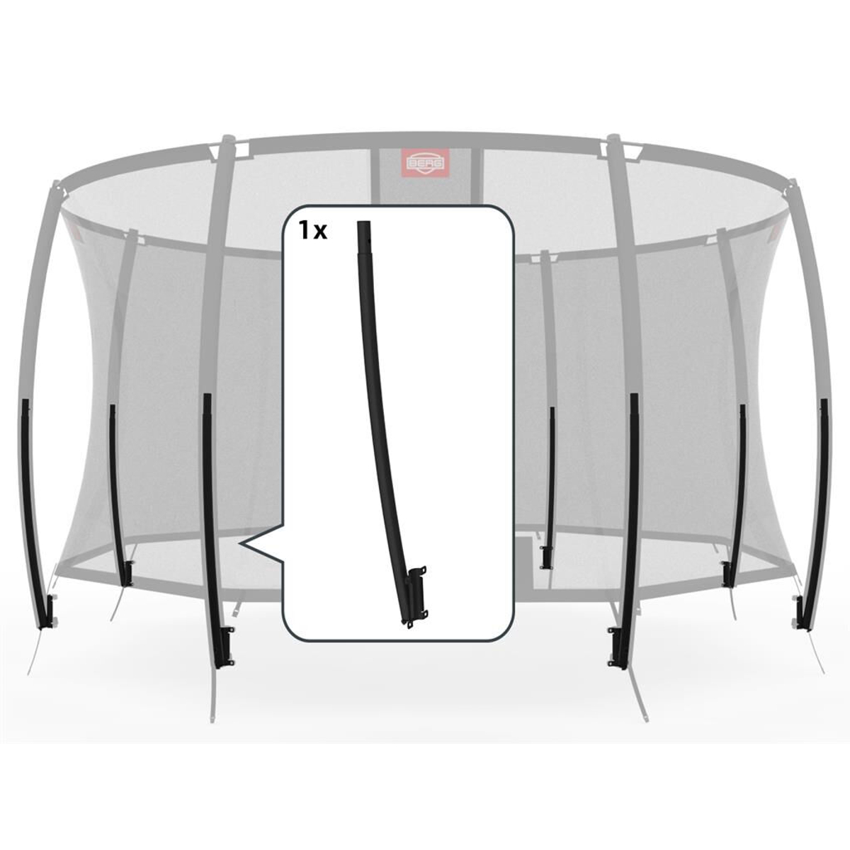 Berg Safety Net Deluxe - Onderbuis gelast
