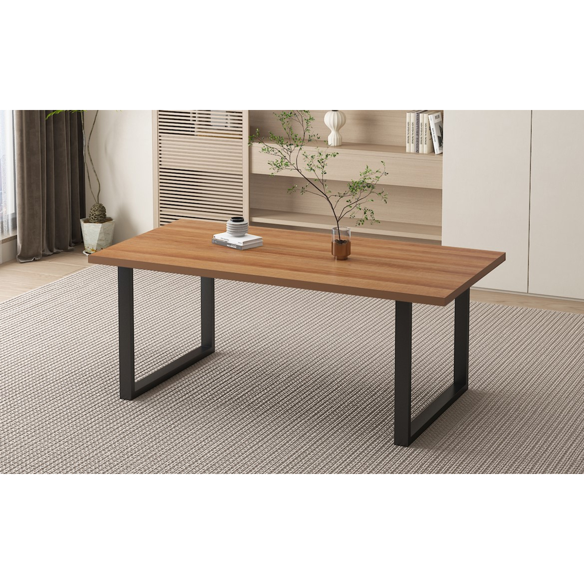 Interiax Eettafel 'Oliver' 180 cm Decor Oude Eik