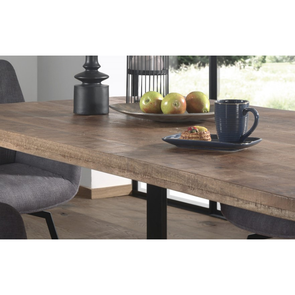 Interiax Eettafel 'Charles' 200 cm Mangolia natuur (200x100x76cm)