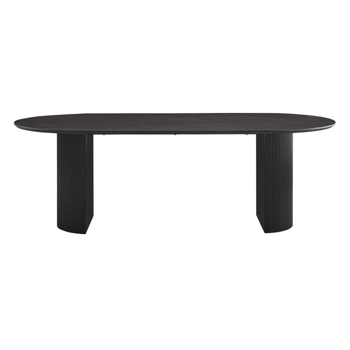 Interiax Eettafel 'Rayan' 200 cm Ovaal Decor Donkerbruin