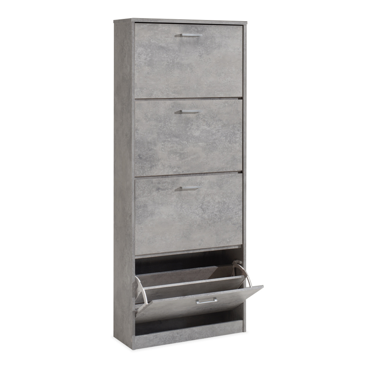 Schoenkast 'Carini' 4 Laden Beton