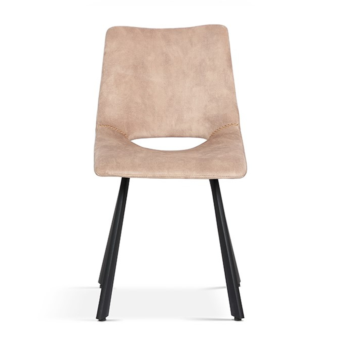 Interiax Eetkamerstoel Lea Fluweel Beige