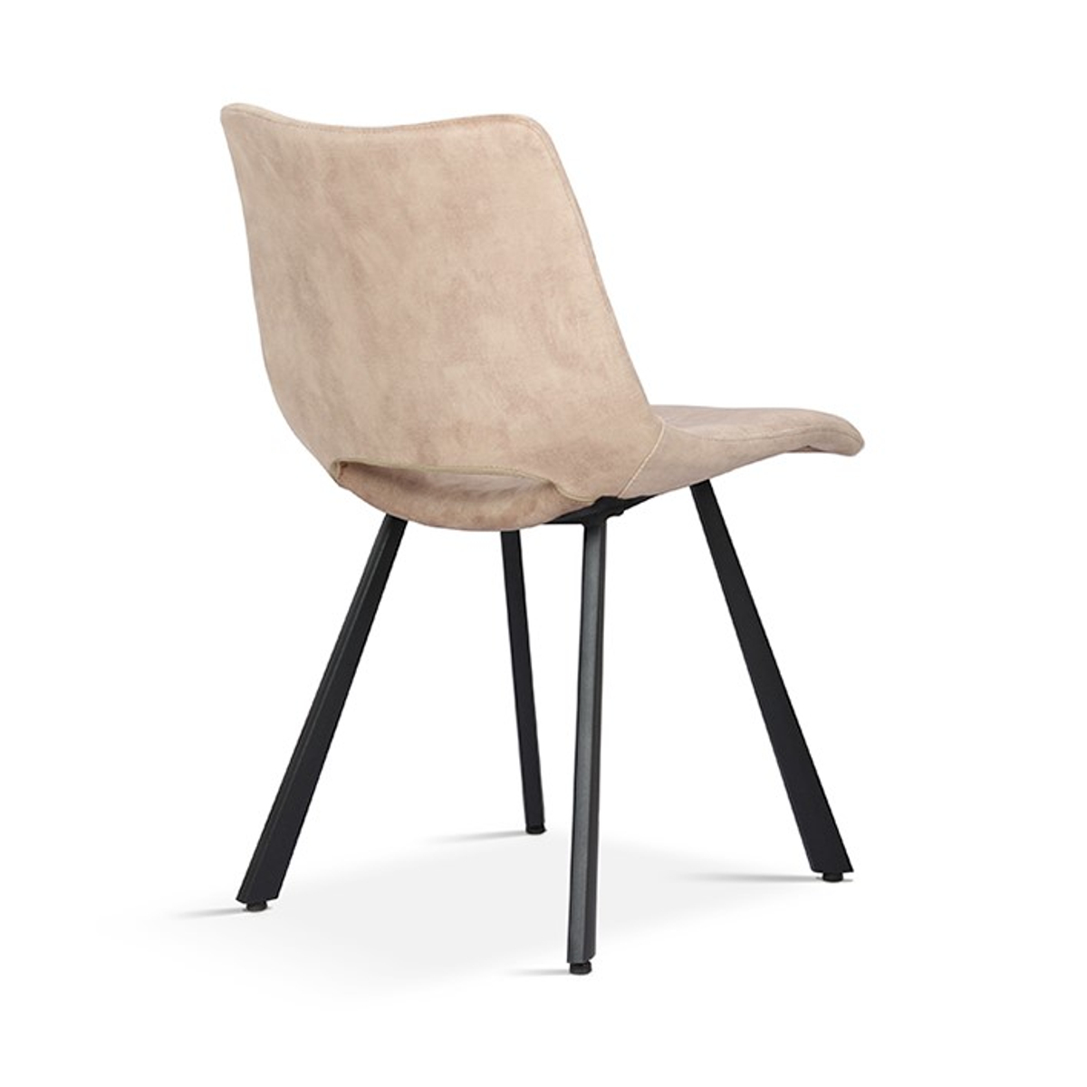 Interiax Eetkamerstoel Lea Fluweel Beige