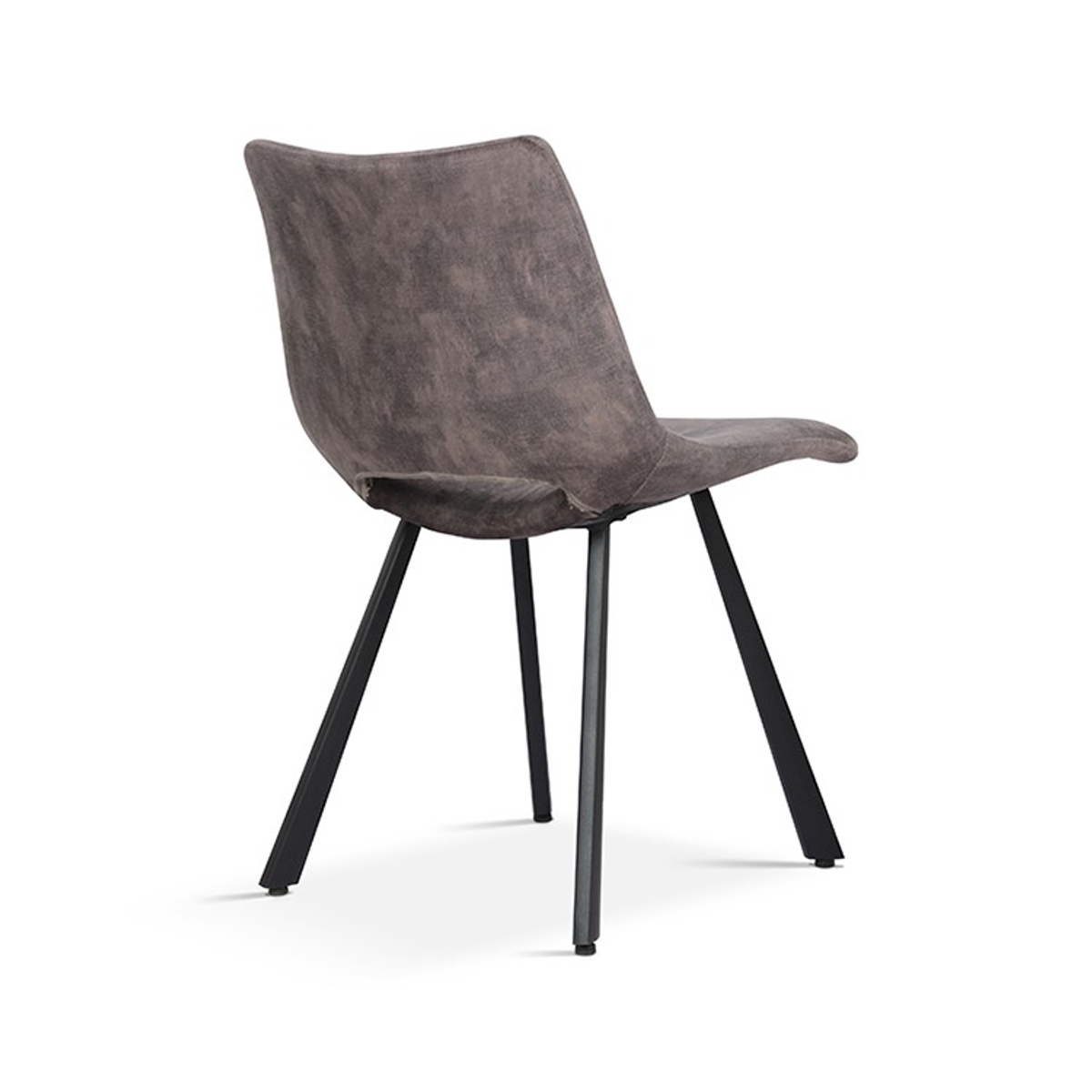Interiax Eetkamerstoel Lea Fluweel Grijs