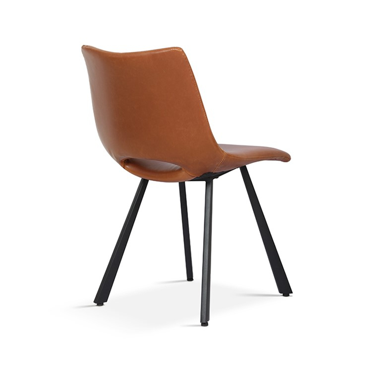 Interiax Eetkamerstoel Lea Fluweel Cognac