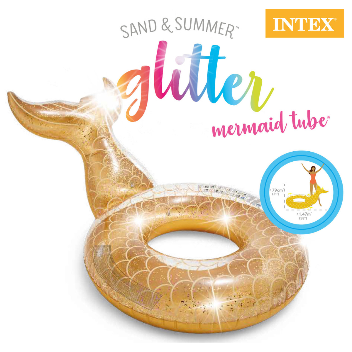 Intex Glitter Zeemeermin Zwemband 