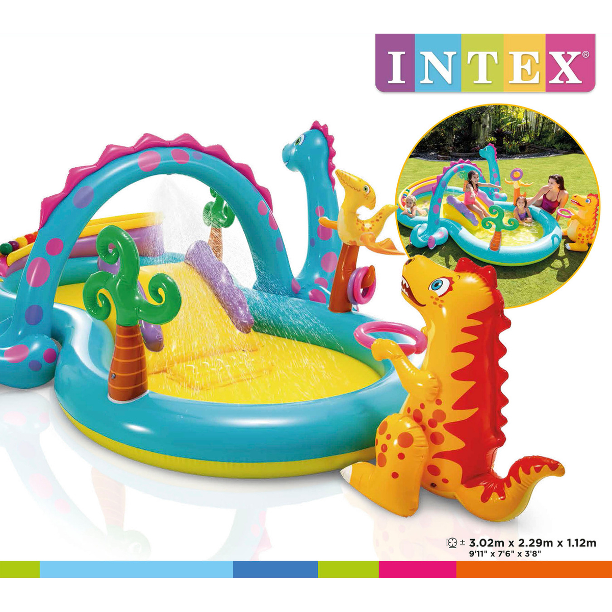 Intex Kinderzwembad Dinoland Play Center (333X229X112cm)