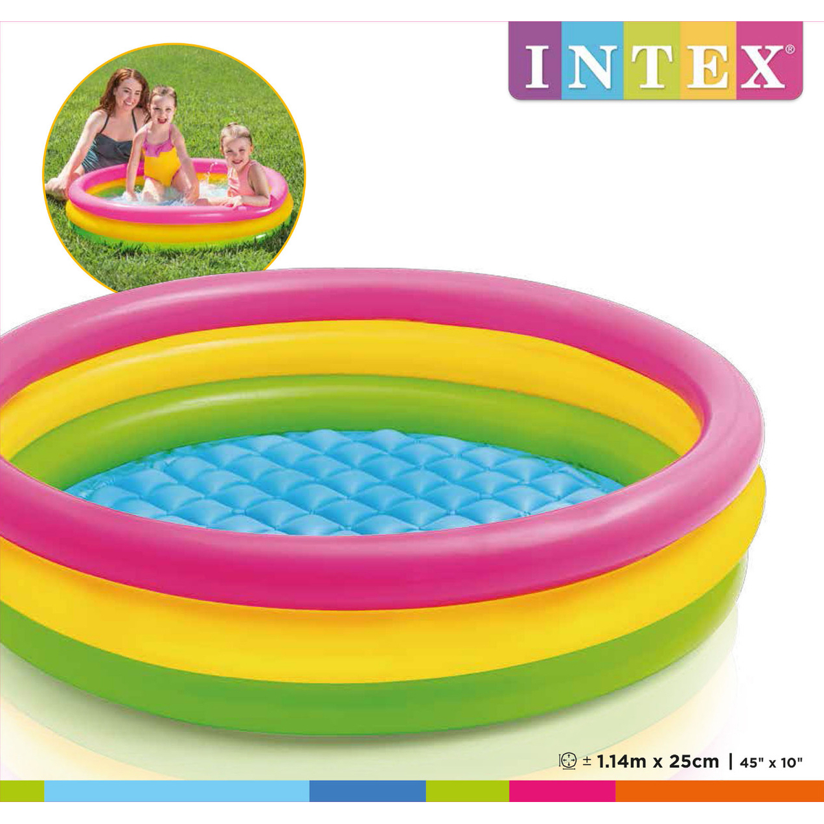 Intex Kinderzwembad Sunset Glow (114x25cm)
