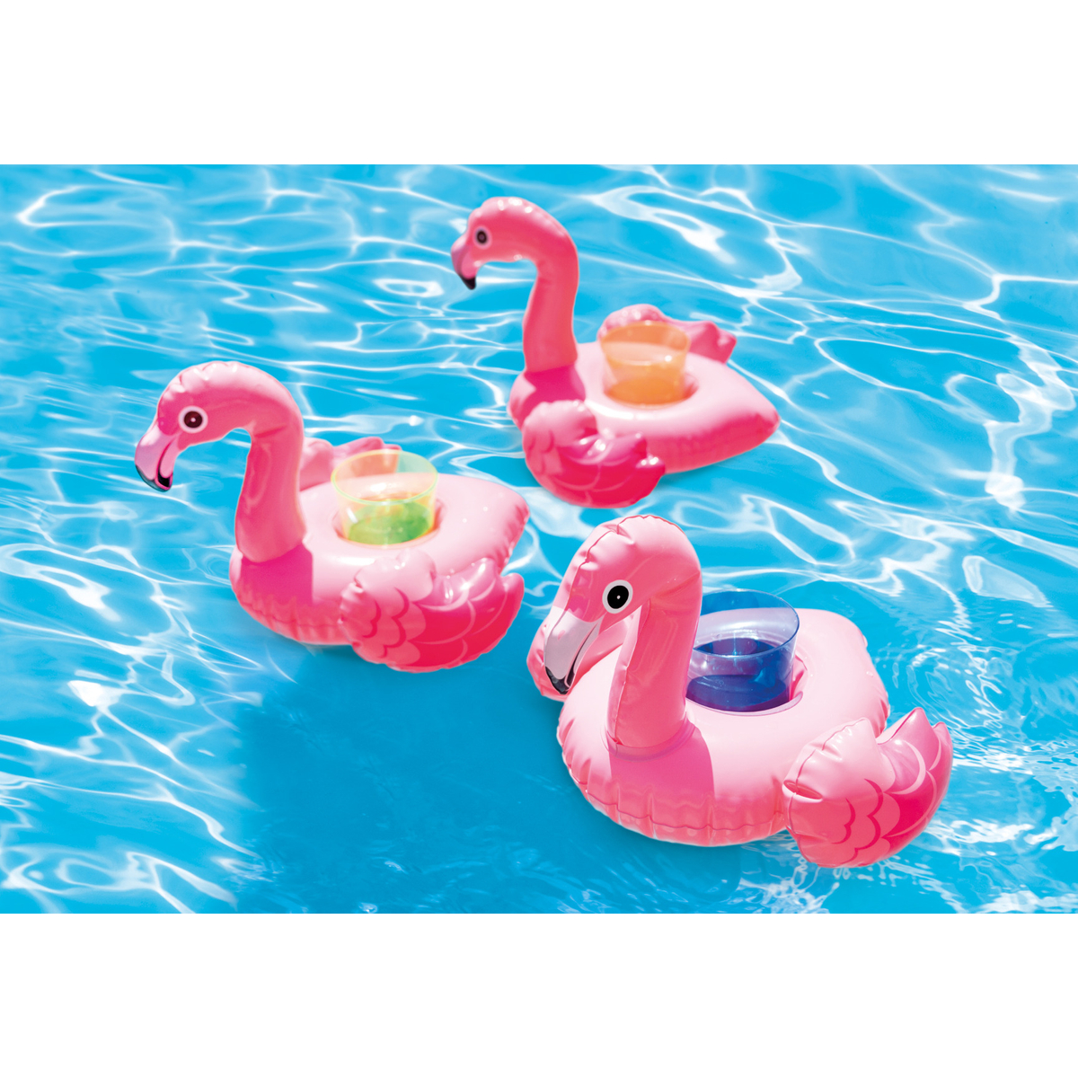 Intex Opblaasbare Flamingo Bekerhouders 3 Stuks