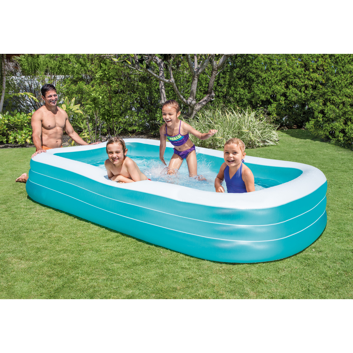 Intex Opblaasbaar Rechthoekig Familiezwembad (305x56x183cm)