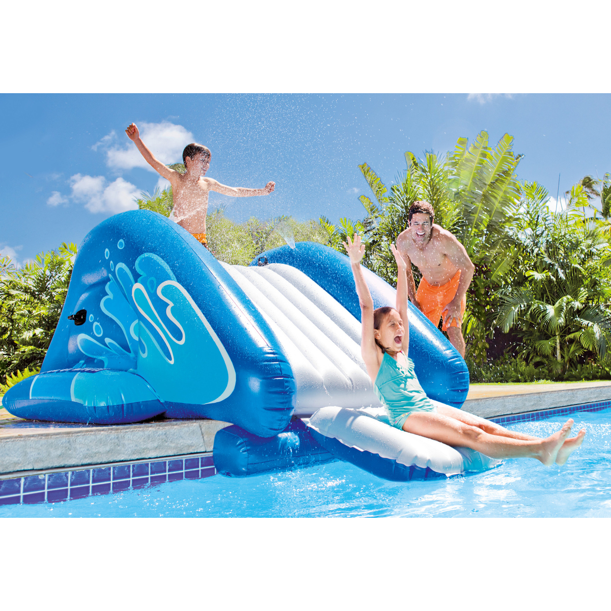 Intex Opblaasbare Waterglijbaan Kool Splash