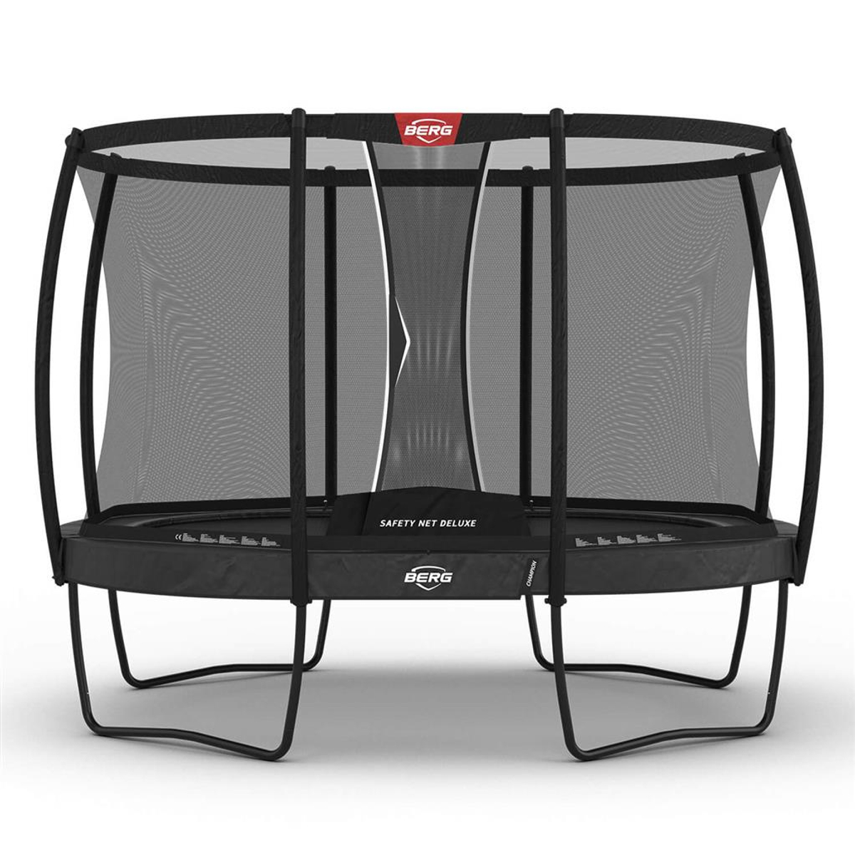 Berg Grand Champion Regular Trampoline 350 Grijs + Safety Net Deluxe