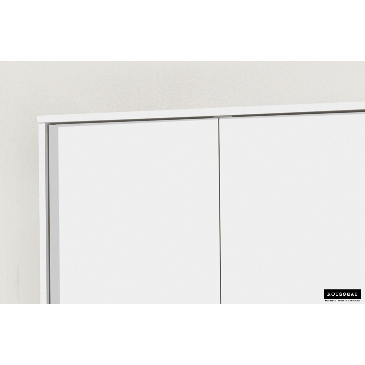 Kleerkast 'Ray' 2 Deuren Wit (180x80x54cm)