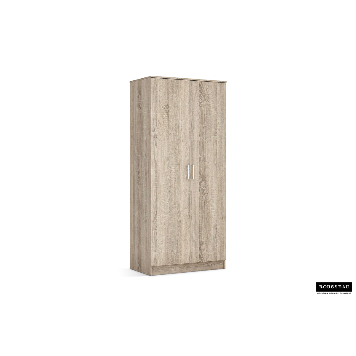 Kleerkast 'Ray' 2 Deuren Sonoma (180x80x54cm)