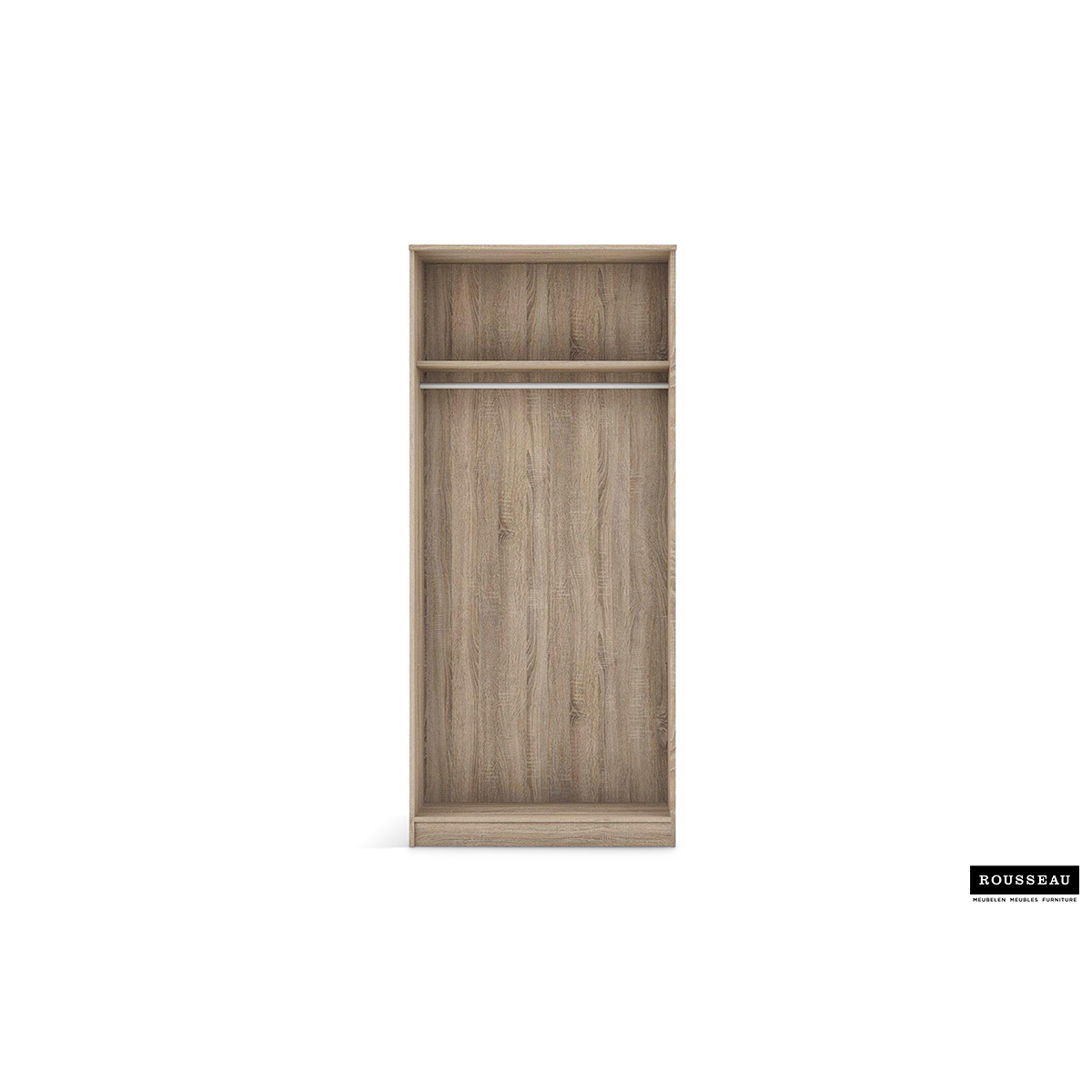 Kleerkast 'Ray' 2 Deuren Sonoma (180x80x54cm)