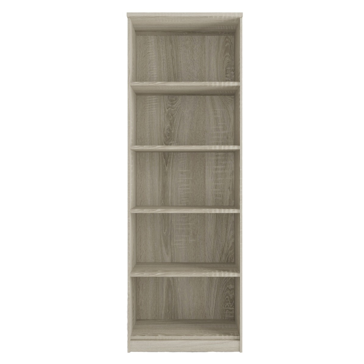 Interiax Armoire de rangement - Armoire 'Amelie' - 2 portes et 4 étagères | Chêne Sonoma | 180x60x40 cm