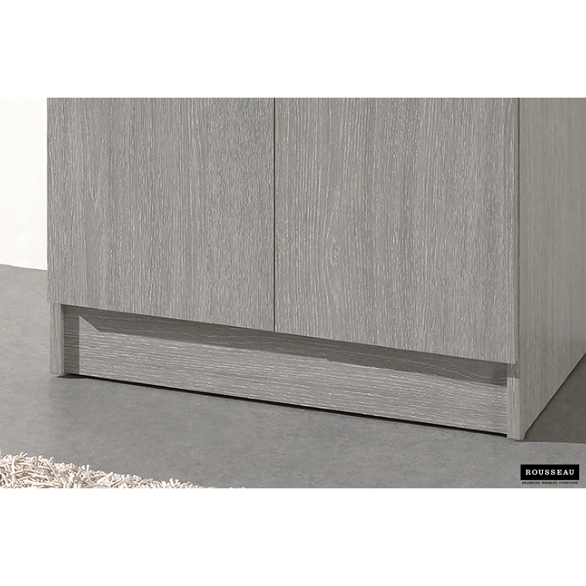 Rangeerkast 'Ray' 2 Deuren en 4 Legplanken Grijze Eik (180x60x40cm)