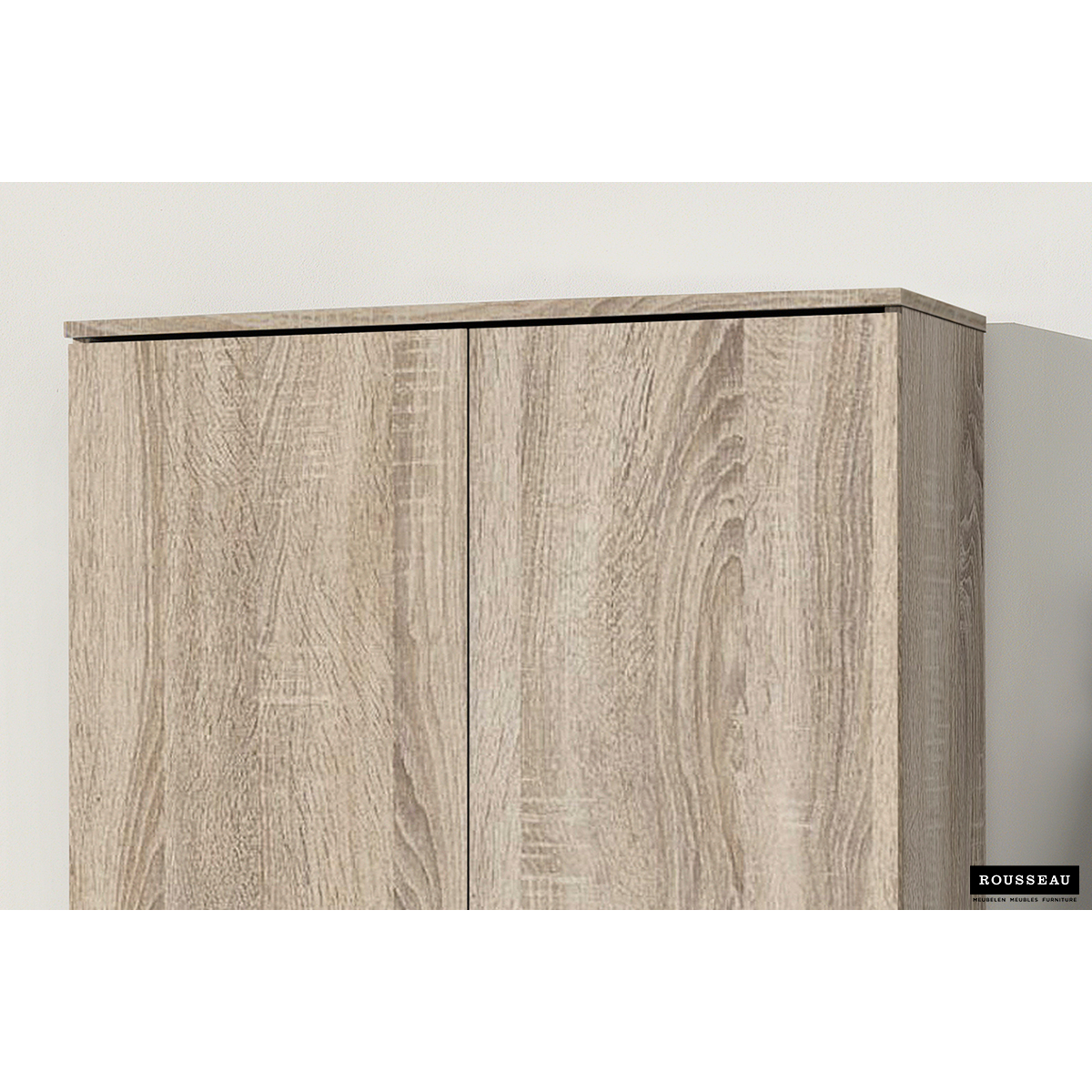 Rangeerkast 'Ray' 2 Deuren en 4 Legplanken Sonoma (180x80x40cm)