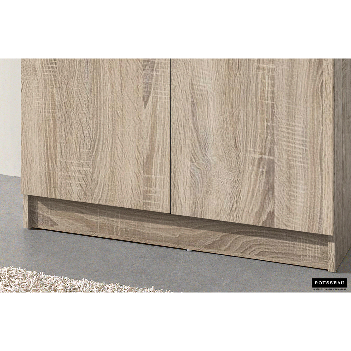 Rangeerkast 'Ray' 2 Deuren en 4 Legplanken Sonoma (180x80x40cm)