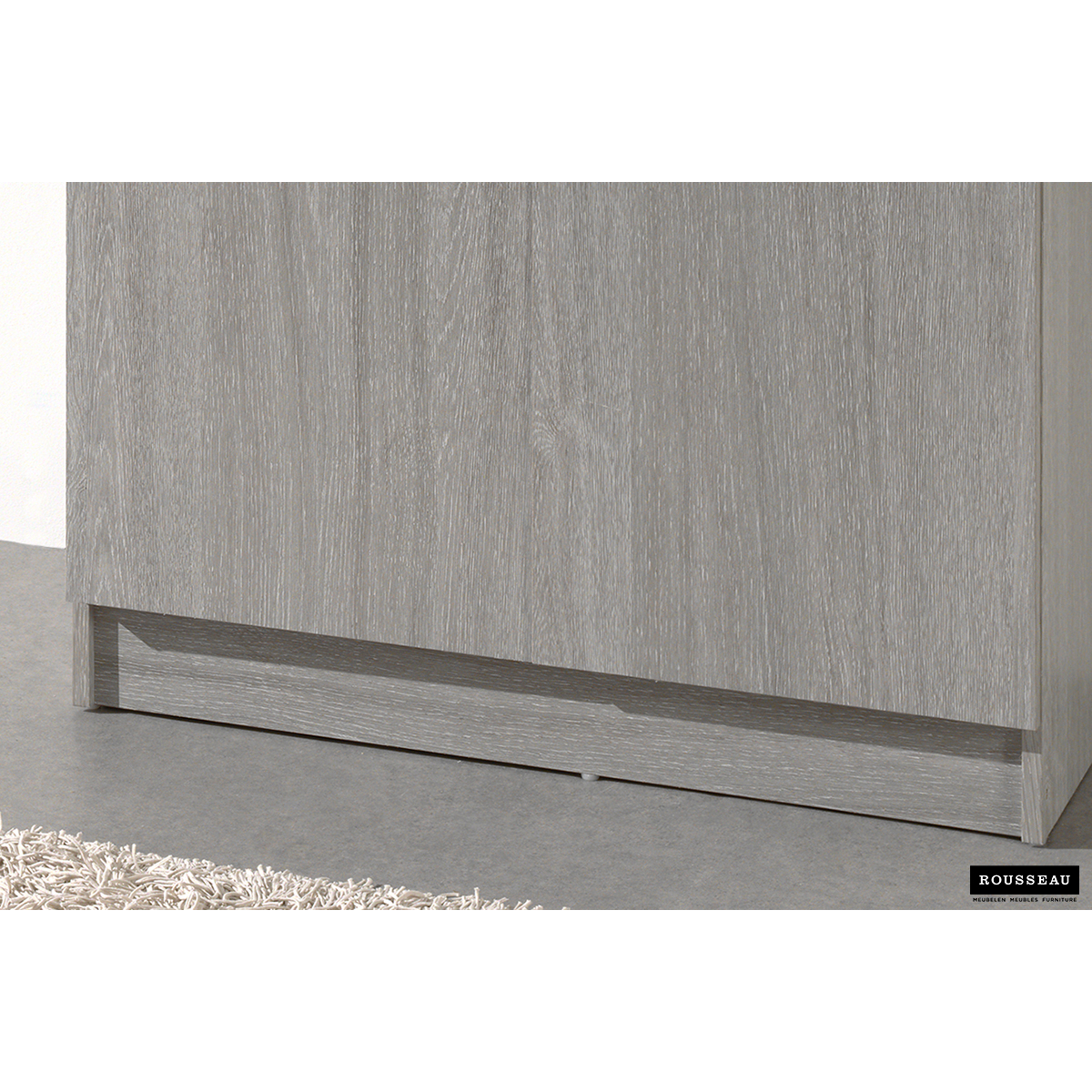 Rangeerkast 'Ray' 2 Deuren en 4 Legplanken Grijze Eik (180x80x40cm)