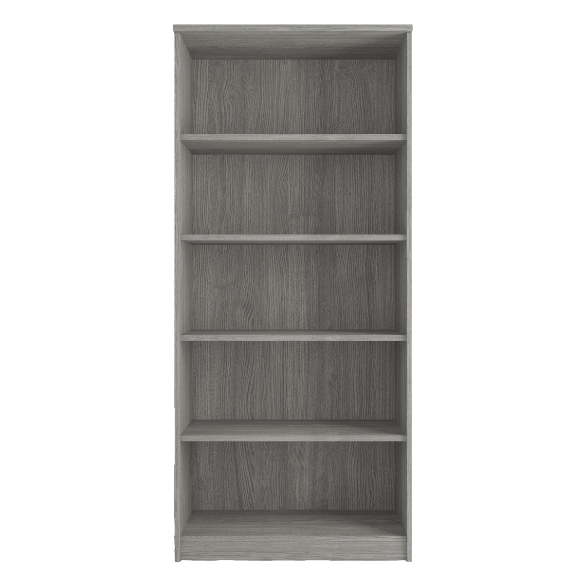 Interiax Armoire de rangement - Armoire 'Amelie' - 2 portes et 4 étagères | Chêne gris | 180x80x40 cm
