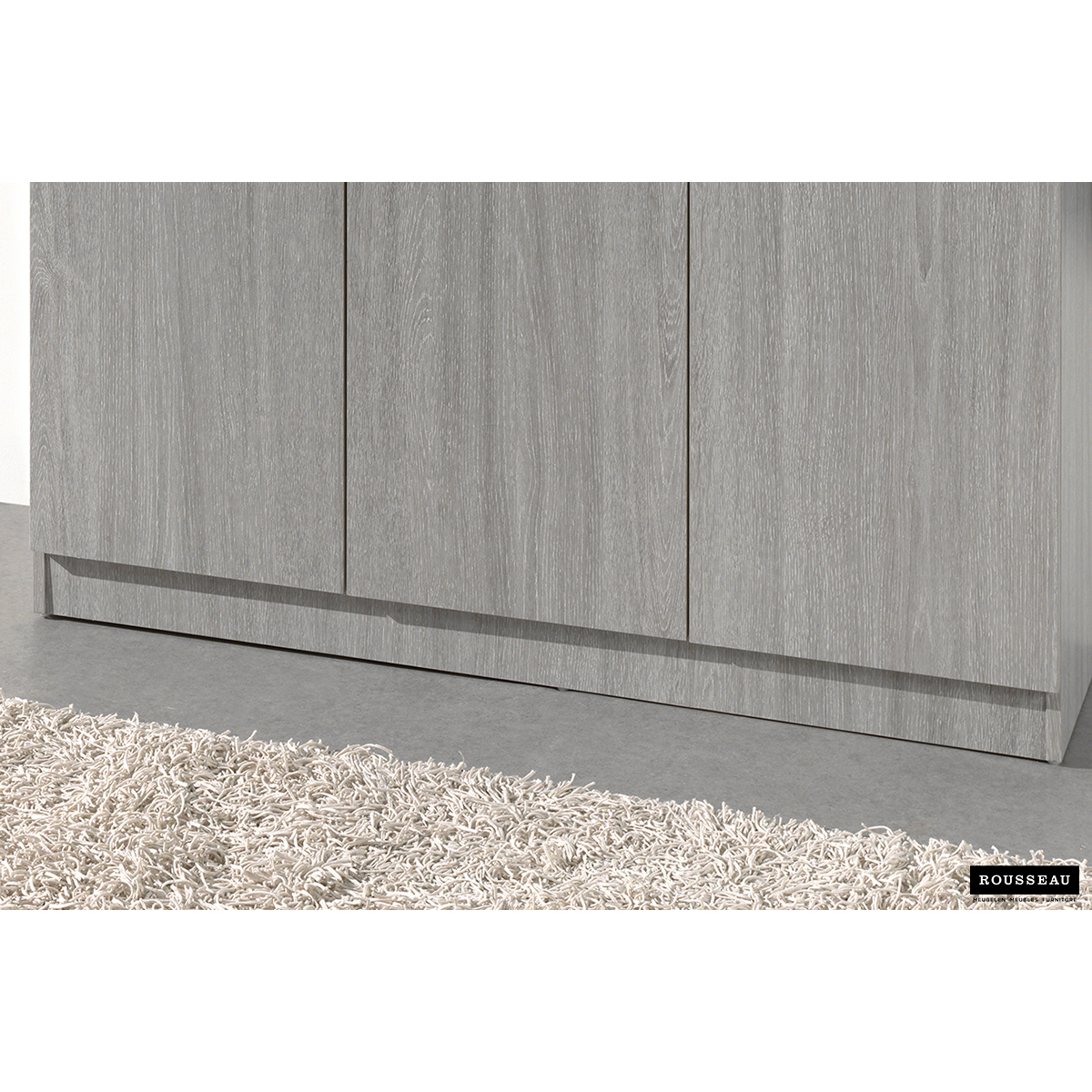 Rangeerkast 'Ray' 3 Deuren en 4 Legplanken Grijze Eik (180x120x40cm)